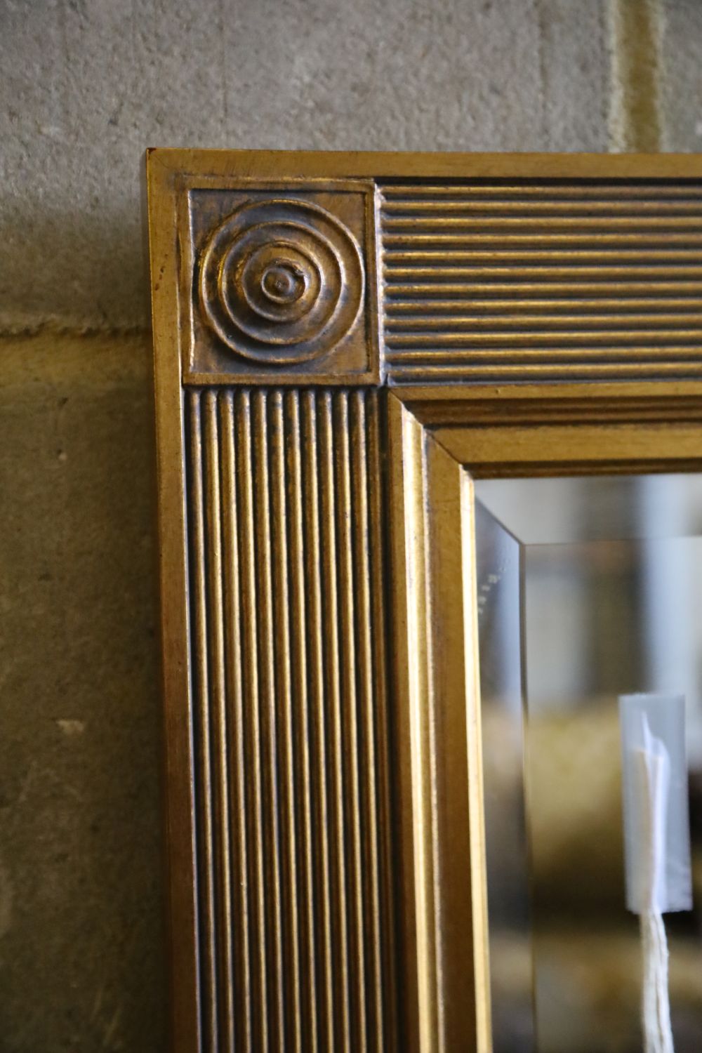 A rectangular gilt frame wall mirror, 110 x 79cm